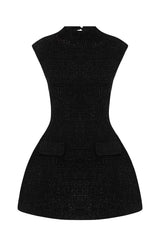 Fioreclo Blakelyn Mini Dress in Black