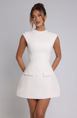 Fioreclo Blakelyn Mini Dress in Ivory