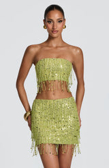 Fioreclo Blayne Top in Olive