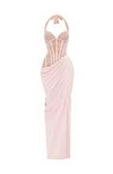Fioreclo Bonetta Maxi Dress in Blush