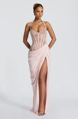 Fioreclo Bonetta Maxi Dress in Blush
