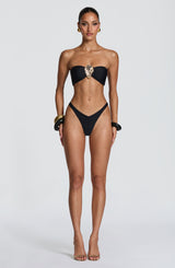 Fioreclo Briella Bikini Bottom in Black