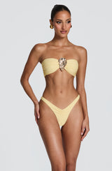 Fioreclo Briella Bikini Bottom in Lemon