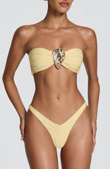 Fioreclo Briella Bikini Bottom in Lemon