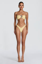Fioreclo Briella Bikini Bottom in Lemon