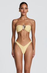 Fioreclo Briella Bikini Bottom in Lemon