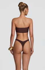 Fioreclo Briella Bikini Bottom in Plum Brown