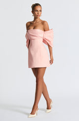 Fioreclo Brielle Mini Dress in Blush