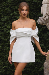 Fioreclo Brielle Mini Dress in Ivory