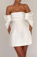 Fioreclo Brielle Mini Dress in Ivory