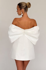 Fioreclo Brielle Mini Dress in Ivory
