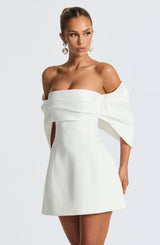 Fioreclo Brielle Mini Dress in Ivory