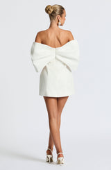 Fioreclo Brielle Mini Dress in Ivory