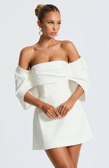 Fioreclo Brielle Mini Dress in Ivory