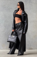 Fioreclo Brigitte Trench Coat in Black