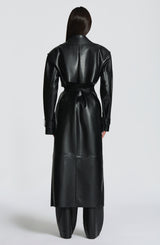 Fioreclo Brigitte Trench Coat in Black