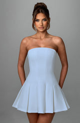 Fioreclo Bryony Mini Dress in Blue