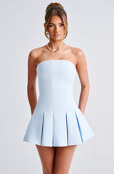 Fioreclo Bryony Mini Dress in Blue