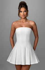 Fioreclo Bryony Mini Dress in Ivory