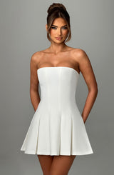 Fioreclo Bryony Mini Dress in Ivory