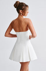 Fioreclo Bryony Mini Dress in Ivory