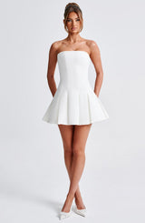 Fioreclo Bryony Mini Dress in Ivory