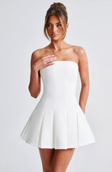 Fioreclo Bryony Mini Dress in Ivory