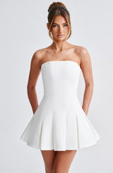 Fioreclo Bryony Mini Dress in Ivory