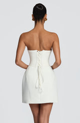 Fioreclo Cadenza Mini Dress in Ivory