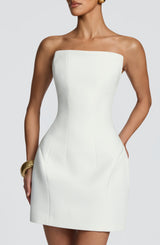 Fioreclo Cadenza Mini Dress in Ivory