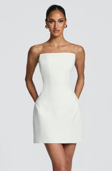 Fioreclo Cadenza Mini Dress in Ivory