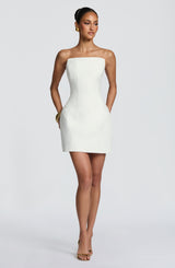Fioreclo Cadenza Mini Dress in Ivory