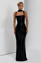 Fioreclo Calandra Maxi Dress in Black
