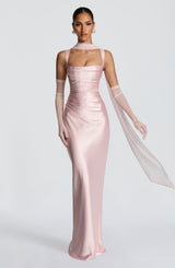 Fioreclo Calandra Maxi Dress in Blush