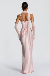 Fioreclo Calandra Maxi Dress in Blush