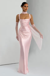 Fioreclo Calandra Maxi Dress in Blush