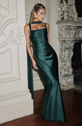Fioreclo Calandra Maxi Dress in Emerald