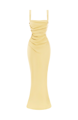 Fioreclo Calandra Maxi Dress in Lemon