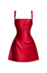 Fioreclo Calandria Mini Dress in Red