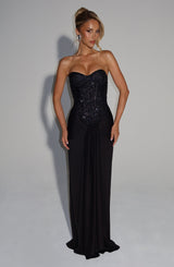 Fioreclo Carina Maxi Dress in Black