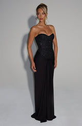 Fioreclo Carina Maxi Dress in Black
