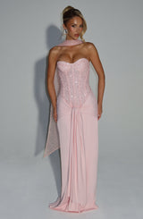 Fioreclo Carina Maxi Dress in Blush