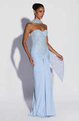 Fioreclo Carina Maxi Dress in Glacier Blue