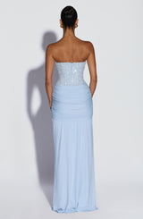 Fioreclo Carina Maxi Dress in Glacier Blue
