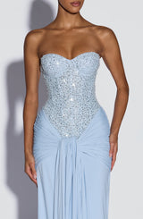 Fioreclo Carina Maxi Dress in Glacier Blue
