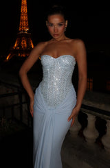 Fioreclo Carina Maxi Dress in Glacier Blue