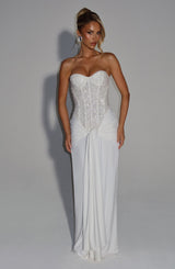 Fioreclo Carina Maxi Dress in Ivory