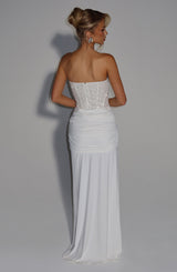 Fioreclo Carina Maxi Dress in Ivory