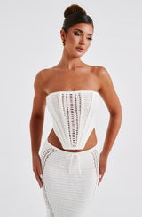 Fioreclo Carly Corset in White
