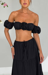 Fioreclo Carmen Top in Black